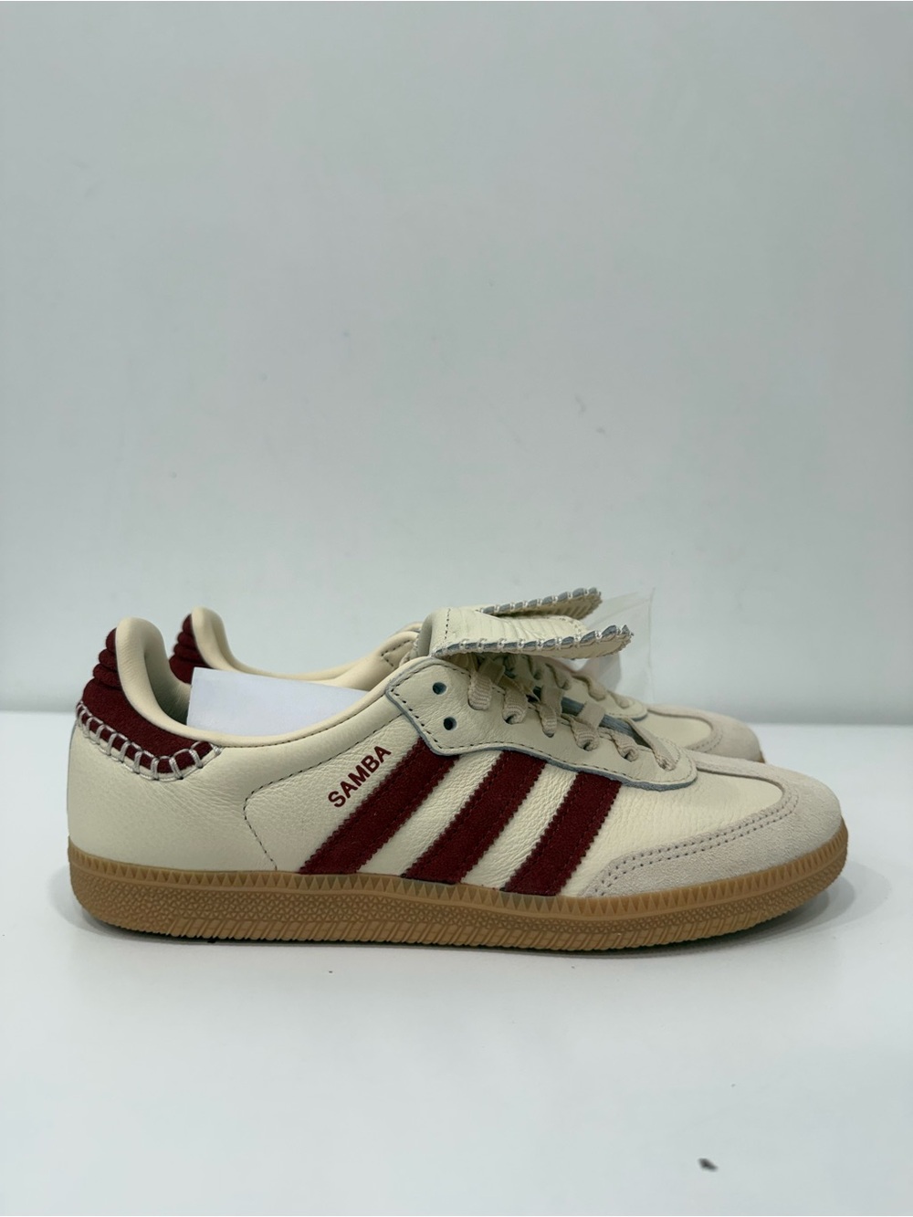 adidas Samba LT W Wonder White “Preloved” Ruby White Sneaker JS3541 Woman Size 8 - Picture 5 of 5
